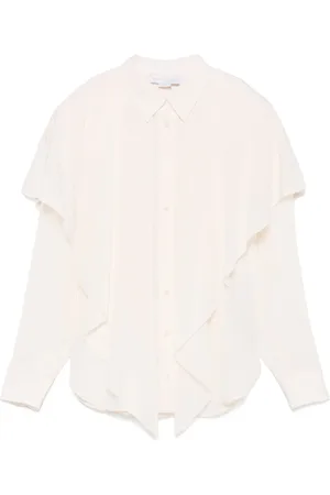Stella McCartney Halvskir skjorta med skiktad panel