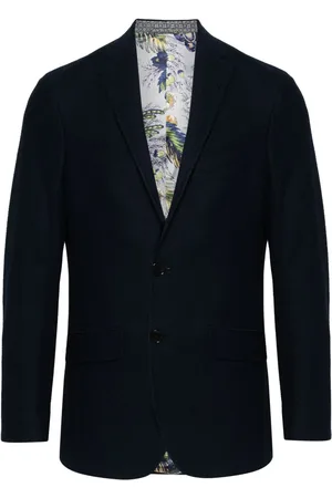 Etro Mönstrad enkelknäppt blazer i jacquard