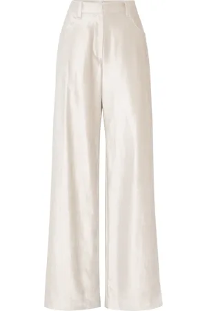 Brunello Cucinelli Vida byxor med skimrande finish