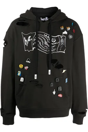 HACULLA Sliten hoodie med nåldetalj