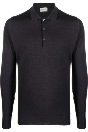 JOHN SMEDLEY Pikétröja med knäppning