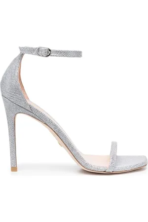 Stuart Weitzman 105 mm Nudistcurve sandaler med öppen tå