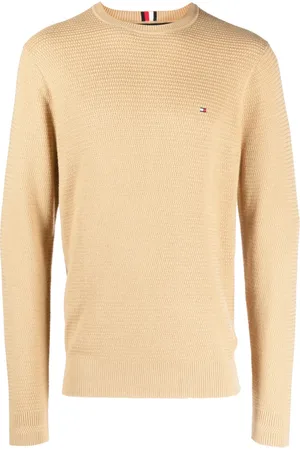 Tommy Hilfiger Stickad tröja med broderad logotyp