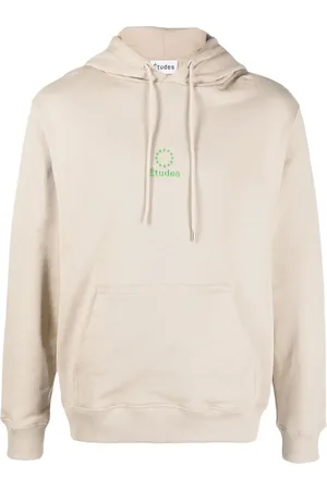 Etudes Huvtröja med broderad logotyp