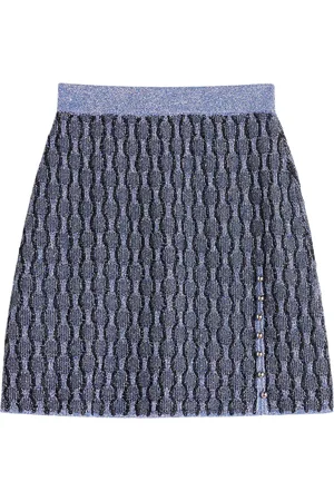 Lanvin Mönstrad intarsiastickad kjol