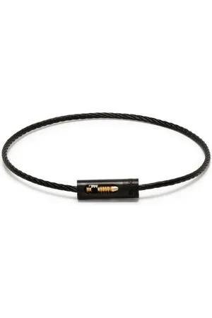 Le Gramme Kabelarmband i 18K gult guld med titan