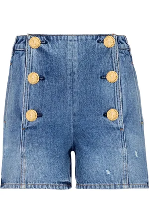 Balmain Jeansshorts med hög midja