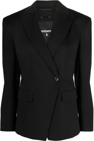Patrizia Pepe Dubbelknäppt blazer med spetsiga slag