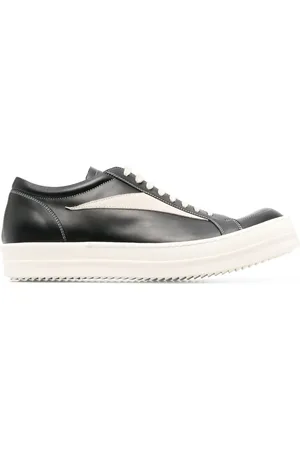 Rick Owens Låga lädersneakers
