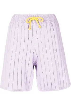 JOSHUA SANDERS Kabelstickade shorts med dragsko