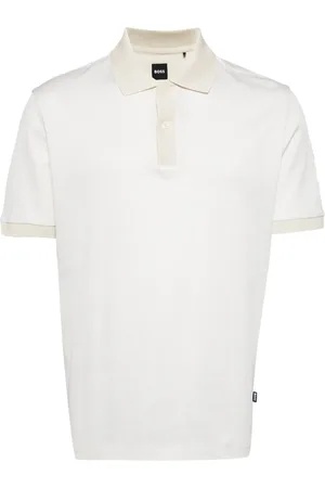 HUGO BOSS Stickad pikétröja med normal passform