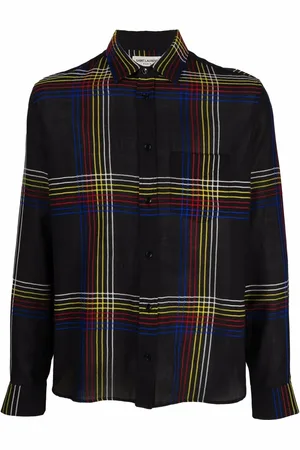 Saint Laurent Rutig skjorta