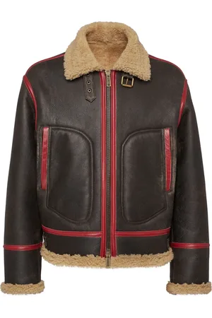 Dsquared2 Pälsfodrad skinnjacka