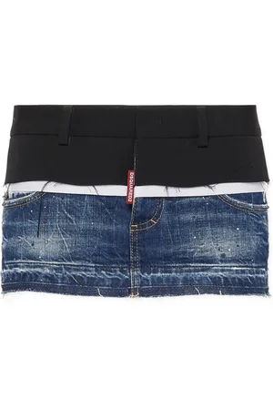 Dsquared2 Skiktad jeanskjol