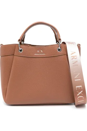Armani Exchange Totebag med logotypstämpel