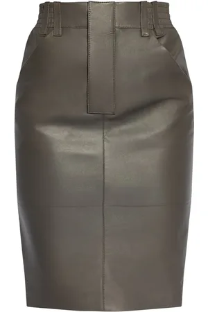 Saint Laurent Pennkjol i läder