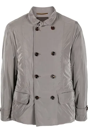 MOORER Dubbelknäppt holografisk blazer