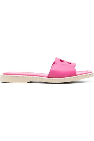 Hogan H638 platta lädersandaler