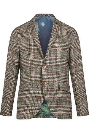 Etro Skotskrutig enkelknäppt blazer