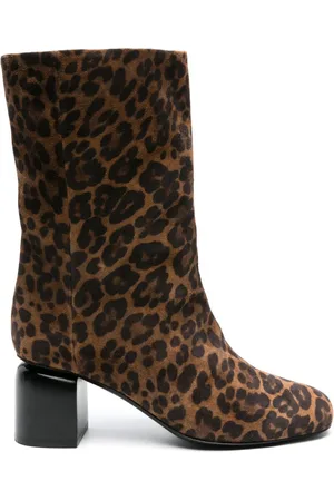 Pierre Hardy Biba leopardmönstrade stövlar 70 mm