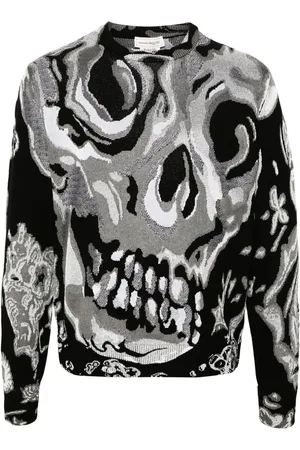 Alexander McQueen Tröja med abstrakt mönster i jacquard