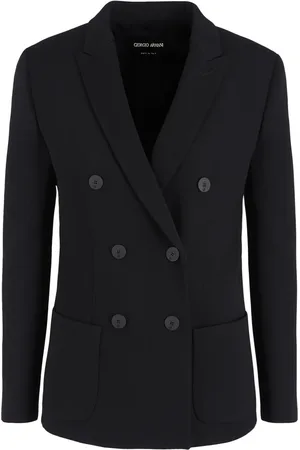 Giorgio Armani Dubbelknäppt blazer med trubbiga slag