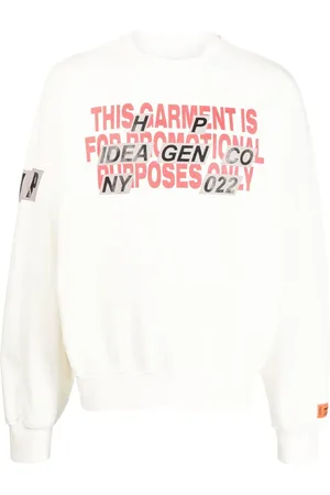 Heron Preston Långärmad sweatshirt med slogan