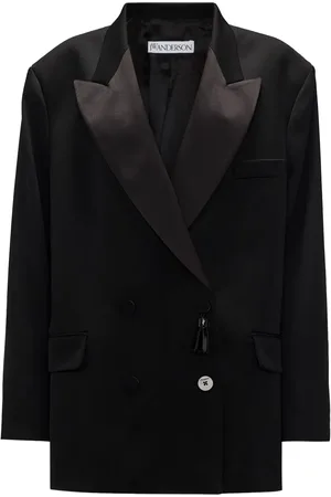 J.W.Anderson Dubbelknäppt blazer med kontrastkrage