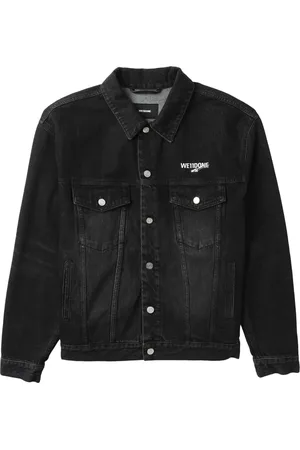 We11 Done Jeansjacka med logotyp