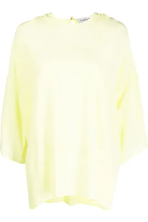 Lanvin Draperad sidenblus