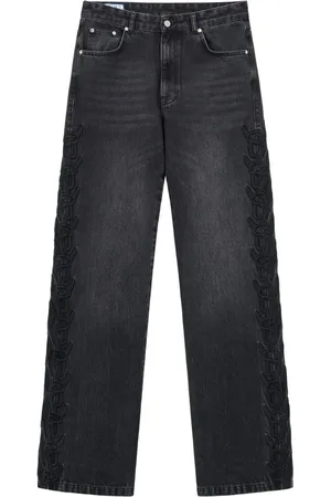 ROUGH. Raka jeans med hög midja