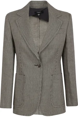 Max Mara Muschio rutig skräddad blazer