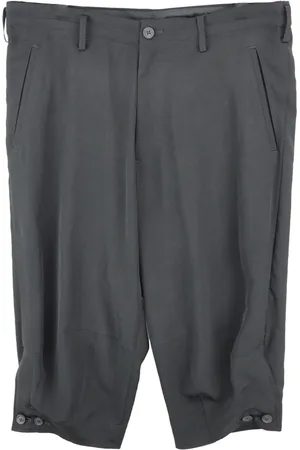 YOHJI YAMAMOTO Shorts med knäppning i fållen