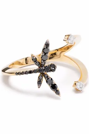ANAPSARA Dragonfly diamantring i 18K gult guld