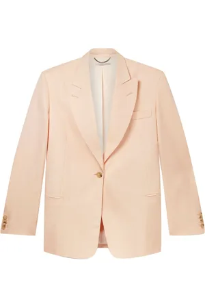 Stella McCartney Enkelknäppt blazer med spetsiga slag