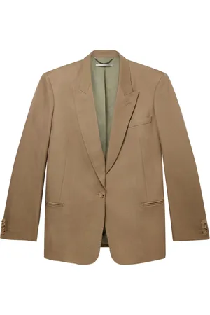 Stella McCartney Enkelknäppt blazer med spetsiga slag