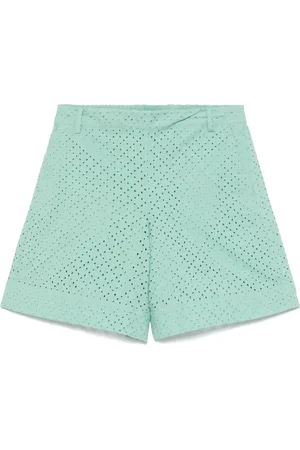 Twin-Set Shorts med logotypapplikation
