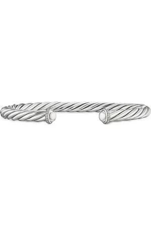David Yurman Cable diamantarmband i sterlingsilver (6 mm)