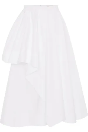 Alexander McQueen Asymmetrisk plisserad midikjol
