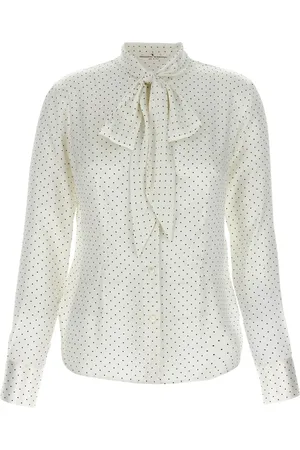 ERMANNO SCERVINO Prickig sidenskjorta