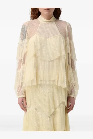 Twin-Set Blus med volangdetalj