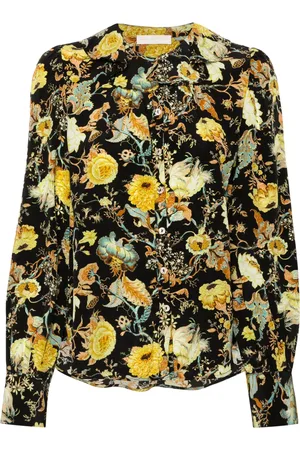 ULLA JOHNSON Veron blommig sidenblus