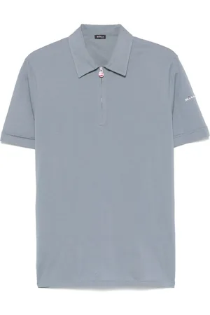 Kiton Pikétröja med broderad logotyp