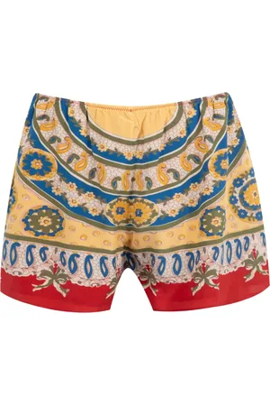 BODE Shorts med abstrakt tryk