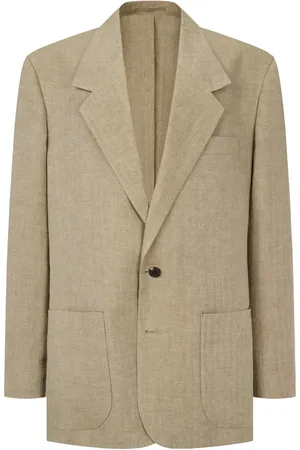 MAN ON THE BOON. Fiskbensmönstrad blazer