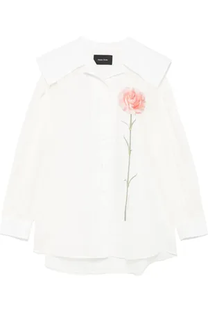 Simone Rocha Skjorte med matroskrave og tryk