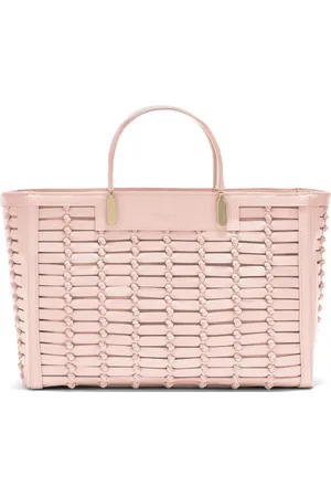 GENNY Vävd totebag med blockkedja