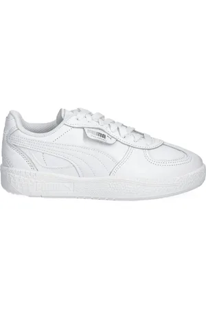 PUMA Vita lädersneakers
