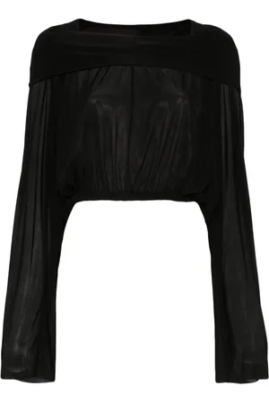 Rick Owens Croppad blus med huva