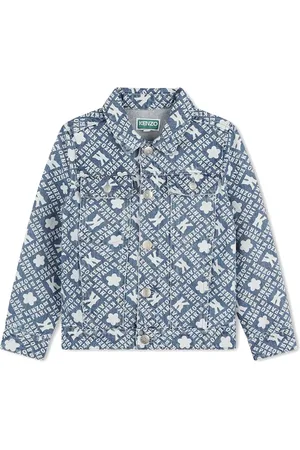 Kenzo Jacka med heltäckande logotypmönster